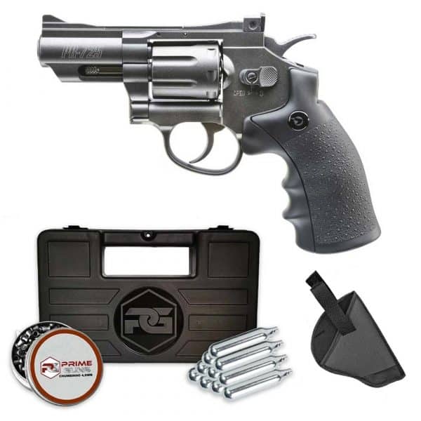 Revolver 38 De Pressão Gas Co2 6 Tiros 4 Oxidado Rossi Full Metal M701  4,5mm