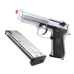 Pistola de Airsoft Gás GBB Green Gás 92 A2 Silver 6mm Blowback Full Metal -  QGK