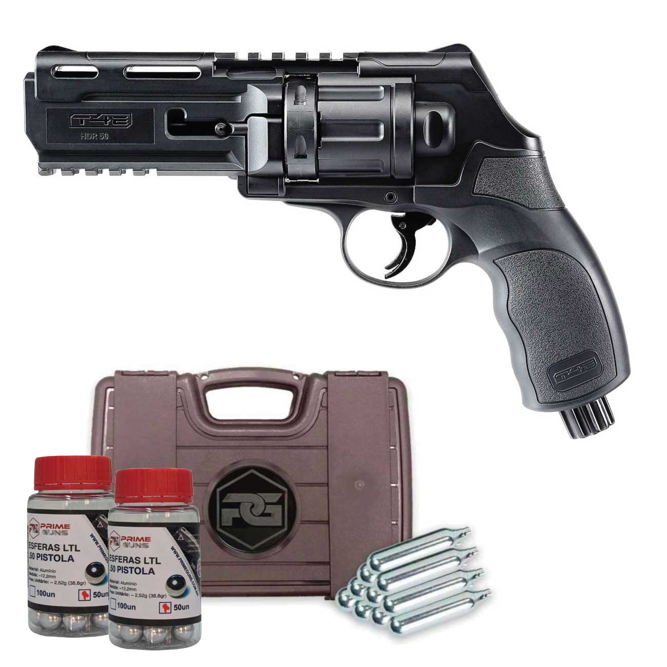 Arma Grande de Brinquedo Revolver 38 de plástico Arminha Policial